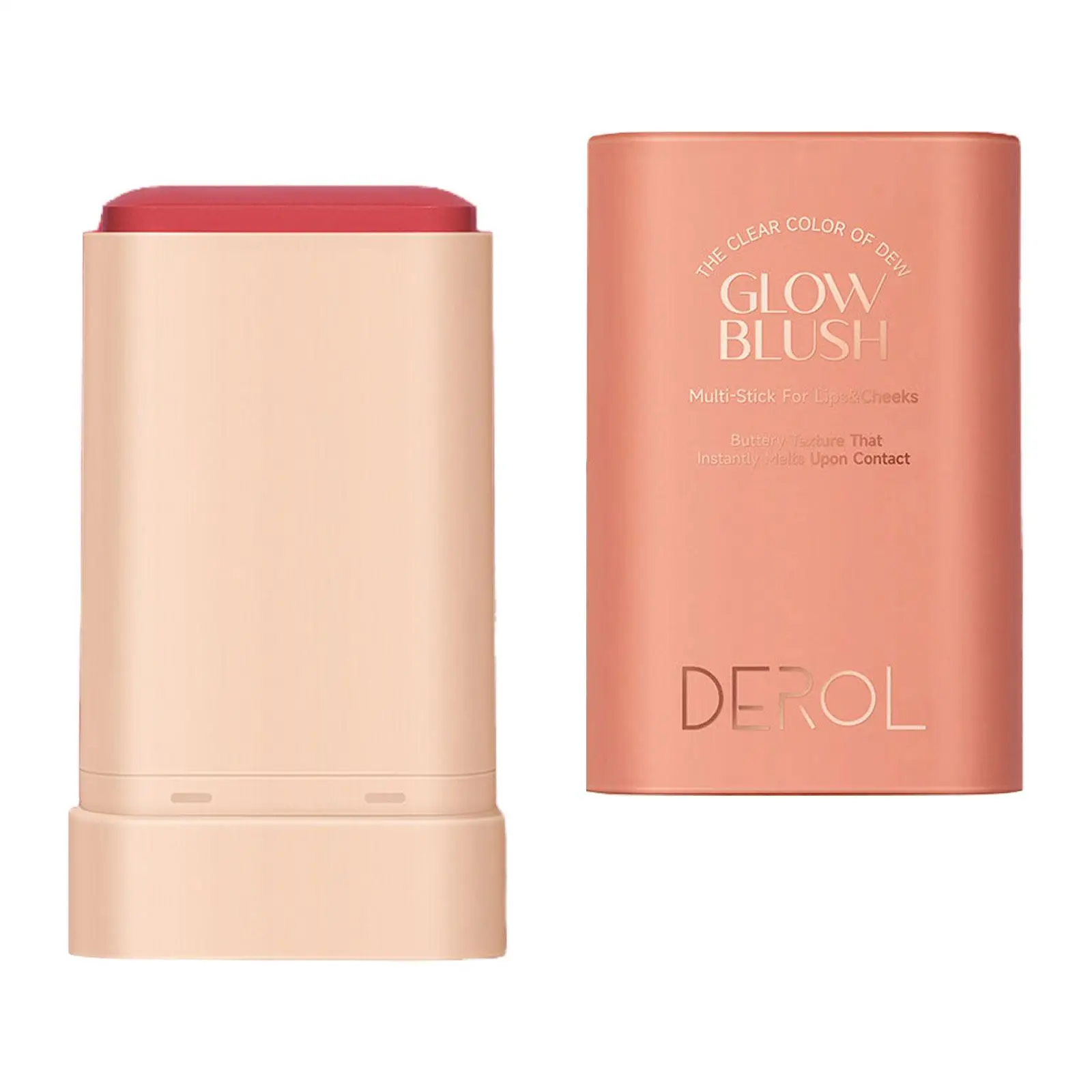 5xMakeup Facial Blush Cream Solid Moisturizer Stick Veelzijdige cosmetica Gezichtsblusher voor wang, lip en gezicht, alle huid, dames, dames