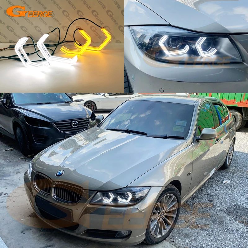 

Для BMW 3 серии E90 E91 2005-2012 Ultra Bright Concept M4 Iconic Style LED Angel Eyes Kit Halo Rings Day Light