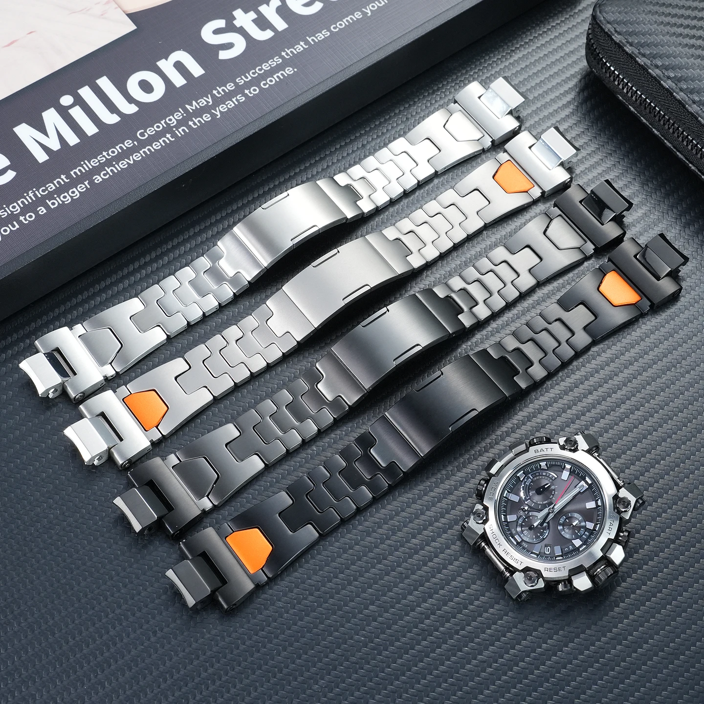 For Casio G-SHOCK Series MTG-B3000B/BD Custom Quick-Release Metal Steel Band Personalized Trendy Stainless Steel Watch Band