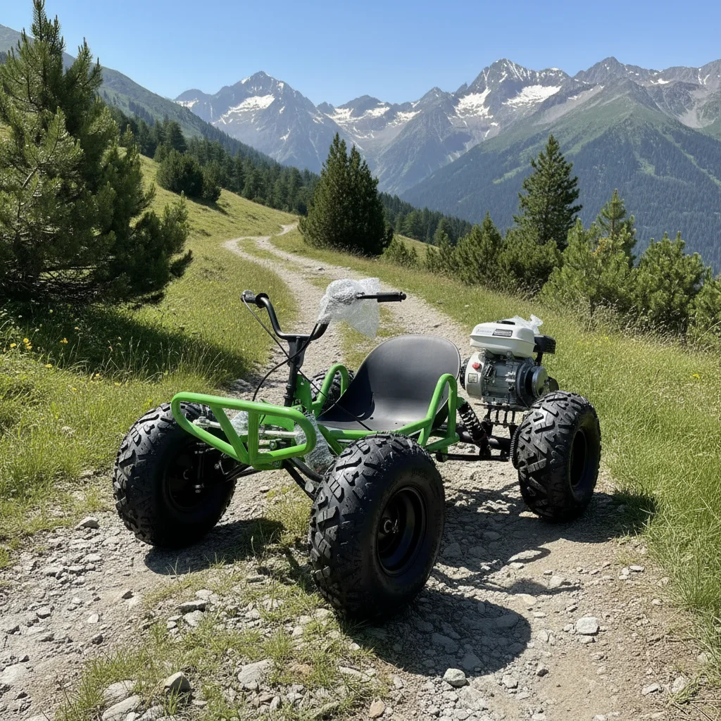 

OEM/ODM Outdoors 212cc 4 Stroke 10 Inch Wheel Gas-powered Mini Kart Thrilling Drives All-Terrain Off-Road Dirt Track Drift Kart