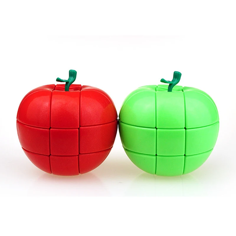 Red Love Heart Apple Speed Magic Cubes 3x3x3 Montessor Educational Toys Magic Cube For Kids Children Birthday Christmas Gifts