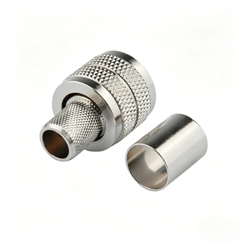 1/5/PCS PL259 UHF Male Crimp Connector RF Coaxial Plug for RG58 RG8 RG213 LMR400 Cable 50 Ohm Nickel Plated