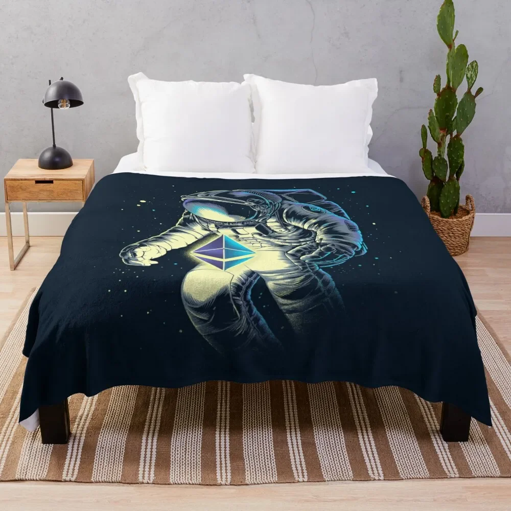 

Space Ethereum Throw Blanket Thermals For Travel Luxury Designer Blankets