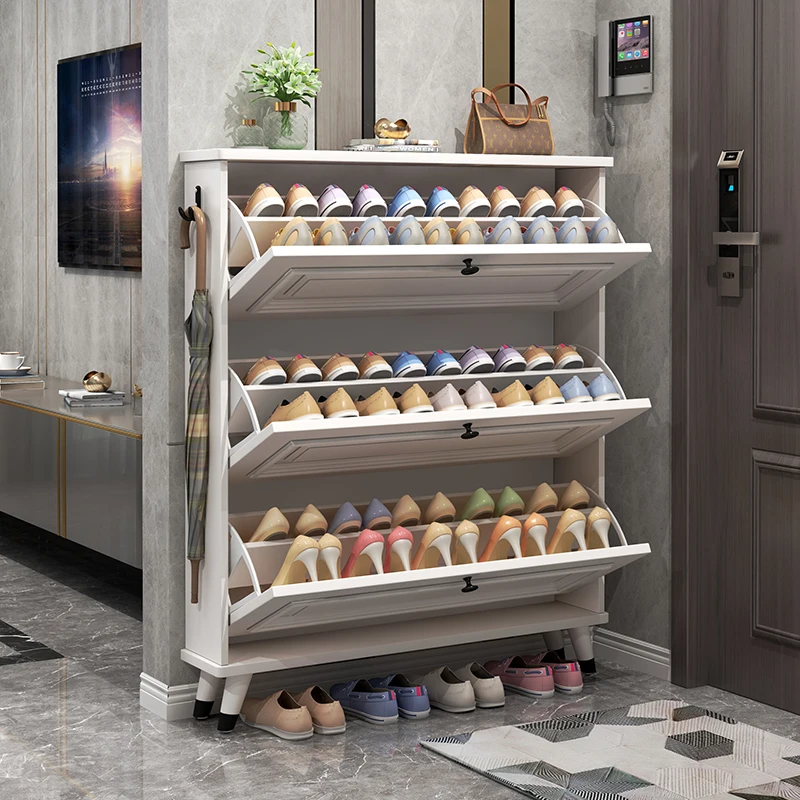 Storage Space Saving Shoe Cabinets Entryway Multilayer Shoe Rack Ultra Thin Minimalist Narrow Shoemaker Schrank Furniture