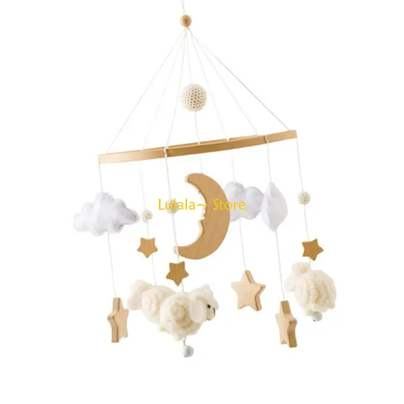 Y4QA Educational Crib Mobile Musical Visual Development Toy For Newborns Babies