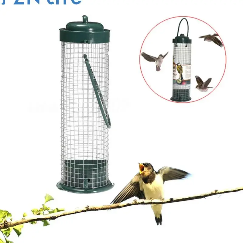 Plastic Durable Easy To Clean Weather-resistant Highly-rated Bird-friendly Trending Large Capacity Bird Feeder Patio Bird Feeder