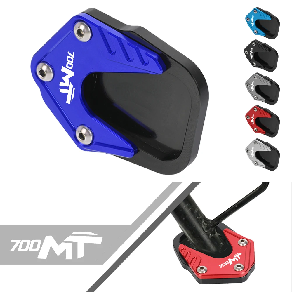 

700MT 2024 Motorcycle Aluminum Kickstand Foot Side Stand Enlarger Pad Tire Vale Caps For CFMOTO 800MT 650MT 800 700 MT 700-MT