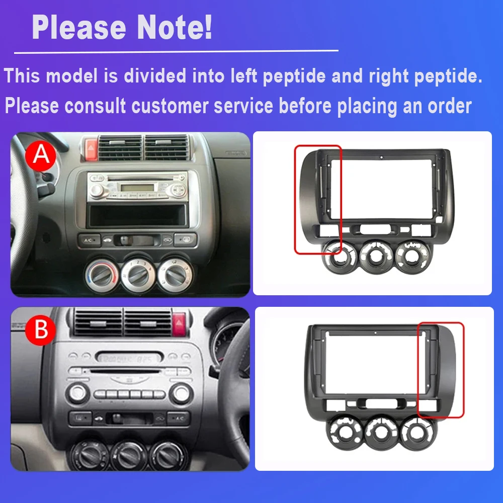 Android 14 For Honda Jazz 1 GD 2001-2008 Fit 2001-2009 Car Auto Apple Carplay Radio Multimedia Automotive GPS Display Head Unit