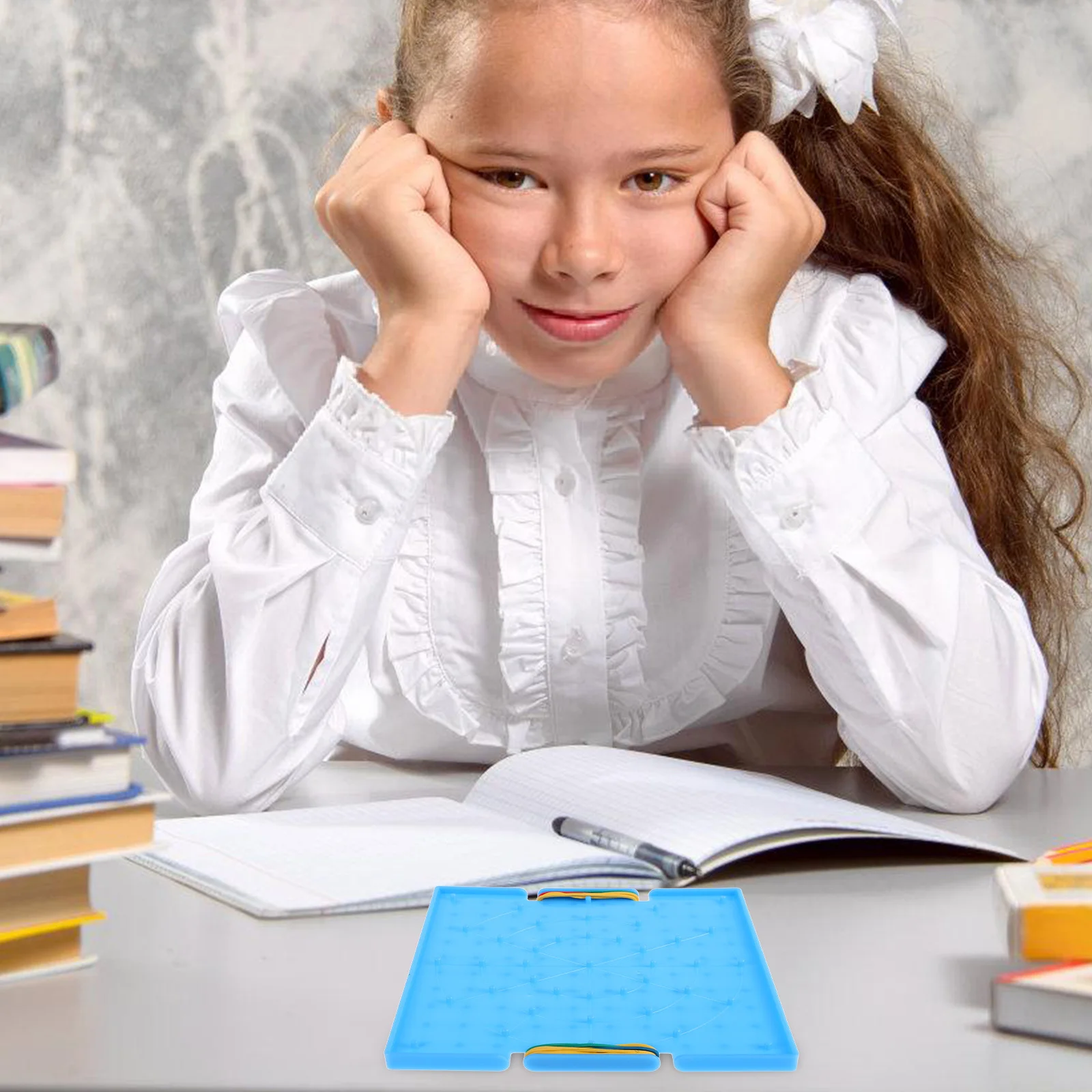 Schüler-Stecktafel für Kinder, Mathe-Lernwerkzeug, Heimschulgebrauch im Klassenzimmer, weißer Schreibtisch zur Wandmontage, Geoboard-Aktivitätsspiel