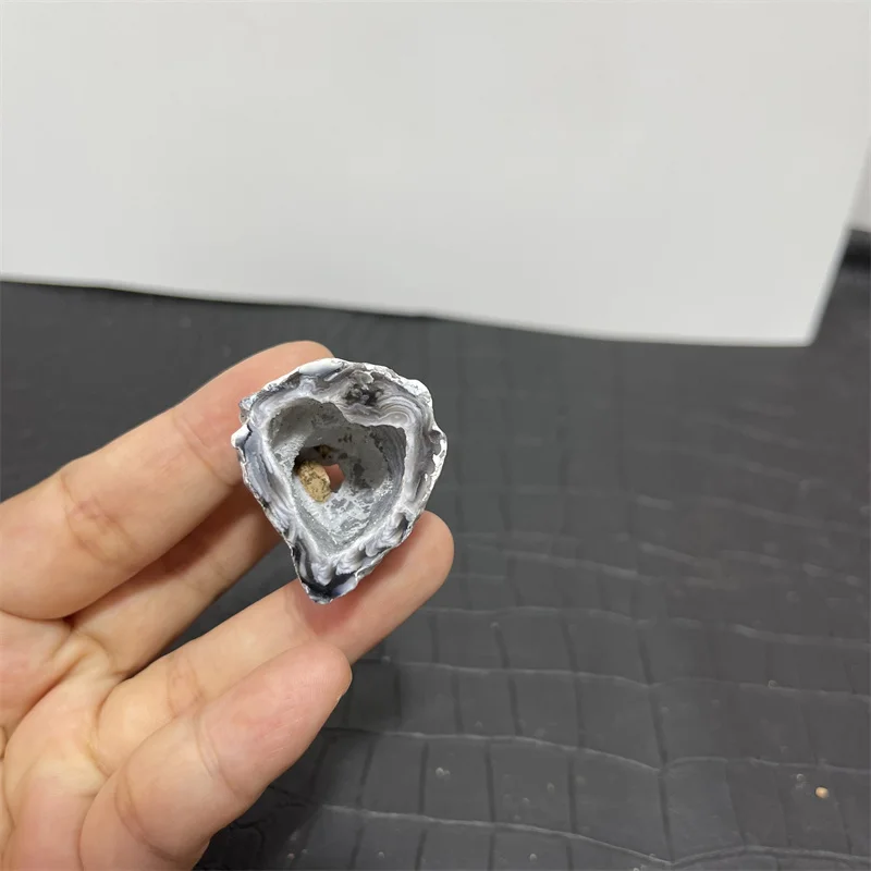 المعادن الطبيعية العقيق هول كريستال Druzy العقيق الجيود العنقودية ثقب للشفاء