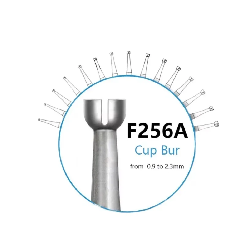 5Pcs HSS Cup‑Style Rotary Burs EngravingToolForDiamond Gem Setting Jewelry Making Inlay Craft Maintenance Replacement Accessory