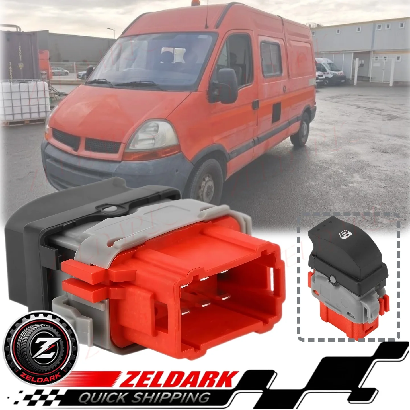 OEM 8200502452 8200199518 Electric Power Window Switch for Renault Master 2 Mk3/Movano MK2