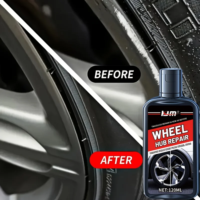 Wheel Hub Repair Kit, Includes Polishing Agent, Suitable for Scratch, Wear and Discoloration Repair - Refurbish Rims, Remove image 2