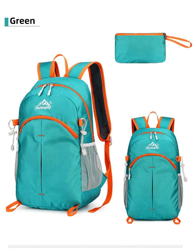 18L Tragbare Faltbare Rucksack Klapp Bergsteigen Tasche Ultraleicht Outdoor Klettern Radfahren Reise Knapsack Wandern Daypack Gipfelpaket wasserdicht verschleißfest Bodybuilding Yoga hohe Kapazität – Detail 17