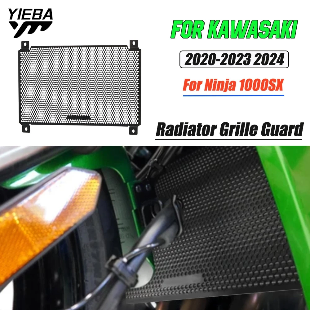 

Motorcycle Accessories Radiator Grille Guard Protector For Kawasaki Ninja 1000SX 2020 2021 2022 2023 2024 Water Tank Cover