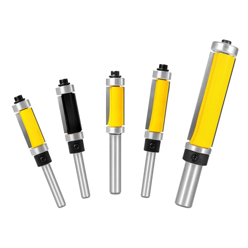YUSUN Flush Trim Bit With Double Bearing Router Bit Woodworking Milling Cutter For Wood Bit End Milll Tools