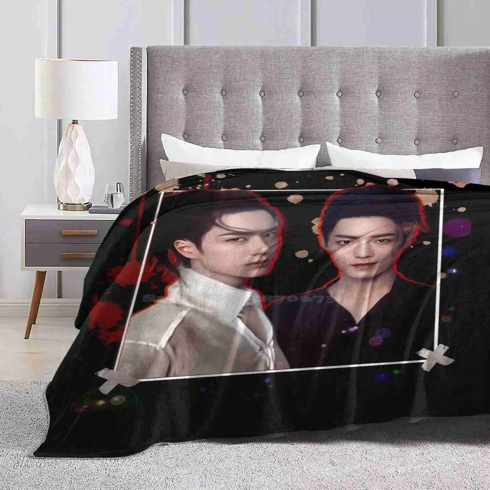 Wang Yibo / Xiao Zhan Shaggy Throw Soft Warm Blanket Sofa/Bed/Travel Love Gifts Why R U The Series 2Gether The Series Together