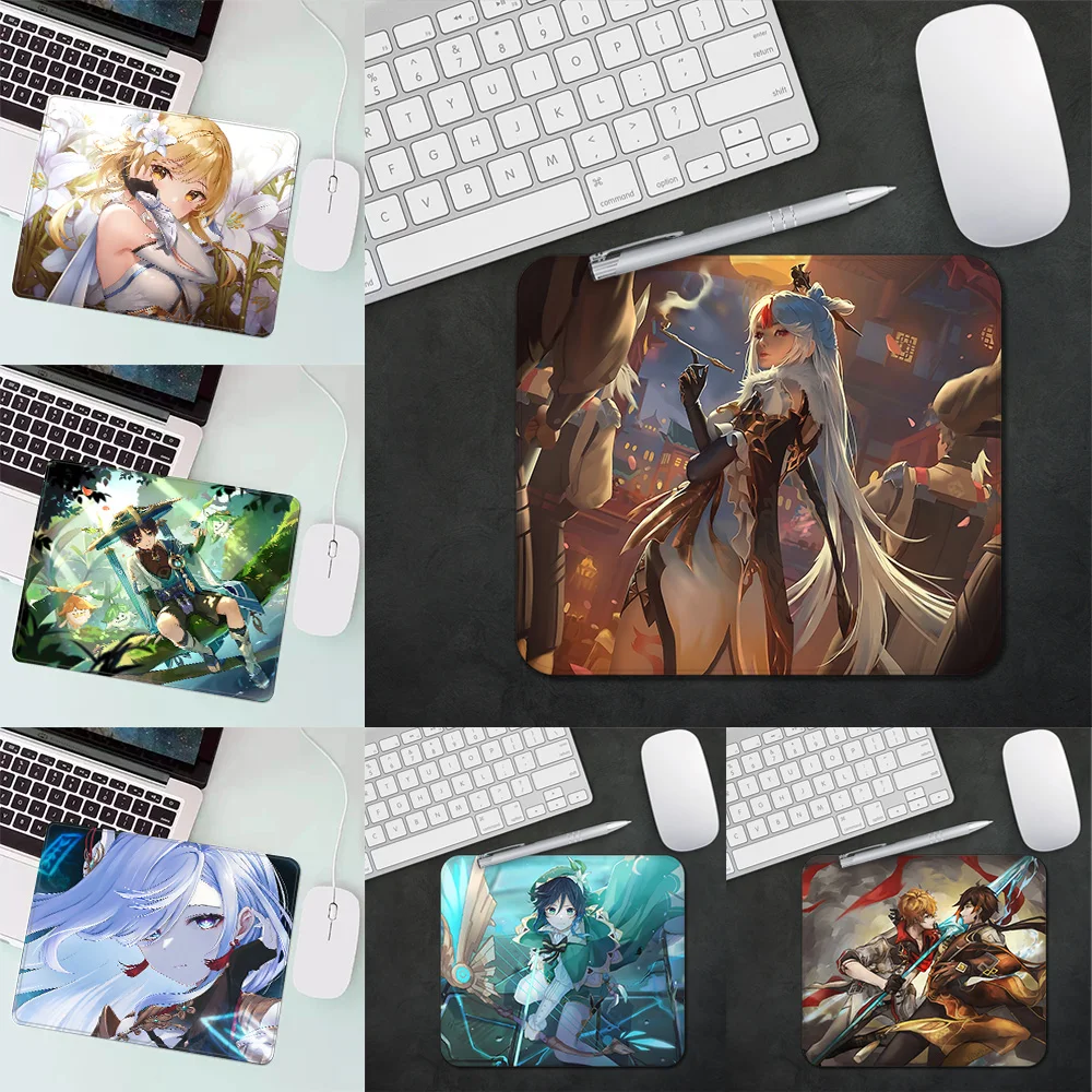 

Anime Game Genshin Impact Gaming Mouse Pad XS Small Mousepad For PC Gamer Desktop Decoration Office Mouse Mat Deskmat Rug