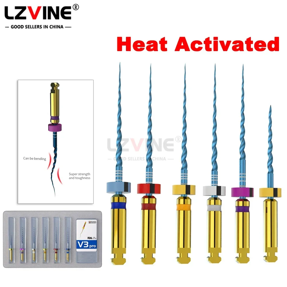 6 шт./упаковка, стоматологические инструменты для обработки корневых каналов