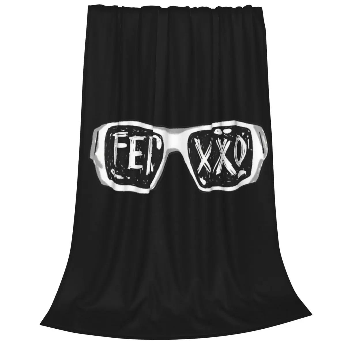 Ferxxo Glasses - Feid Logo Classic Sticker Blanket Fleece Sofa Throw Blankets For Home Bedroom Travel Throws Bedspread Quilt