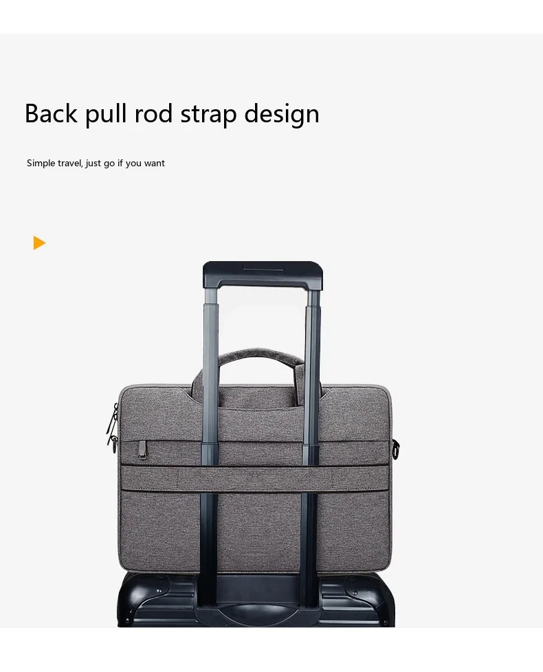 Oxford Laptop-Umhängetasche 14 15 Zoll Wasserdichte Aktentasche für MacBook Tragbare Schulter-Handtasche – Detail 9