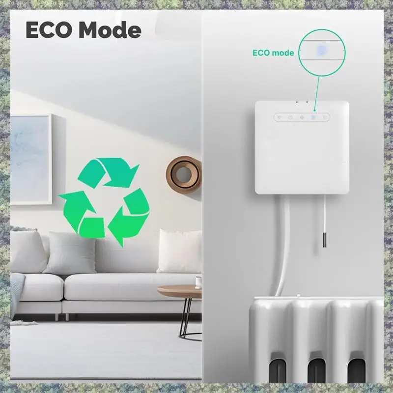 

WON Wi-Fi умный термостат для пилотного провода, нагревательный радиатор для Ecowatt, приложение для мониторинга электричества, дистанционное управление