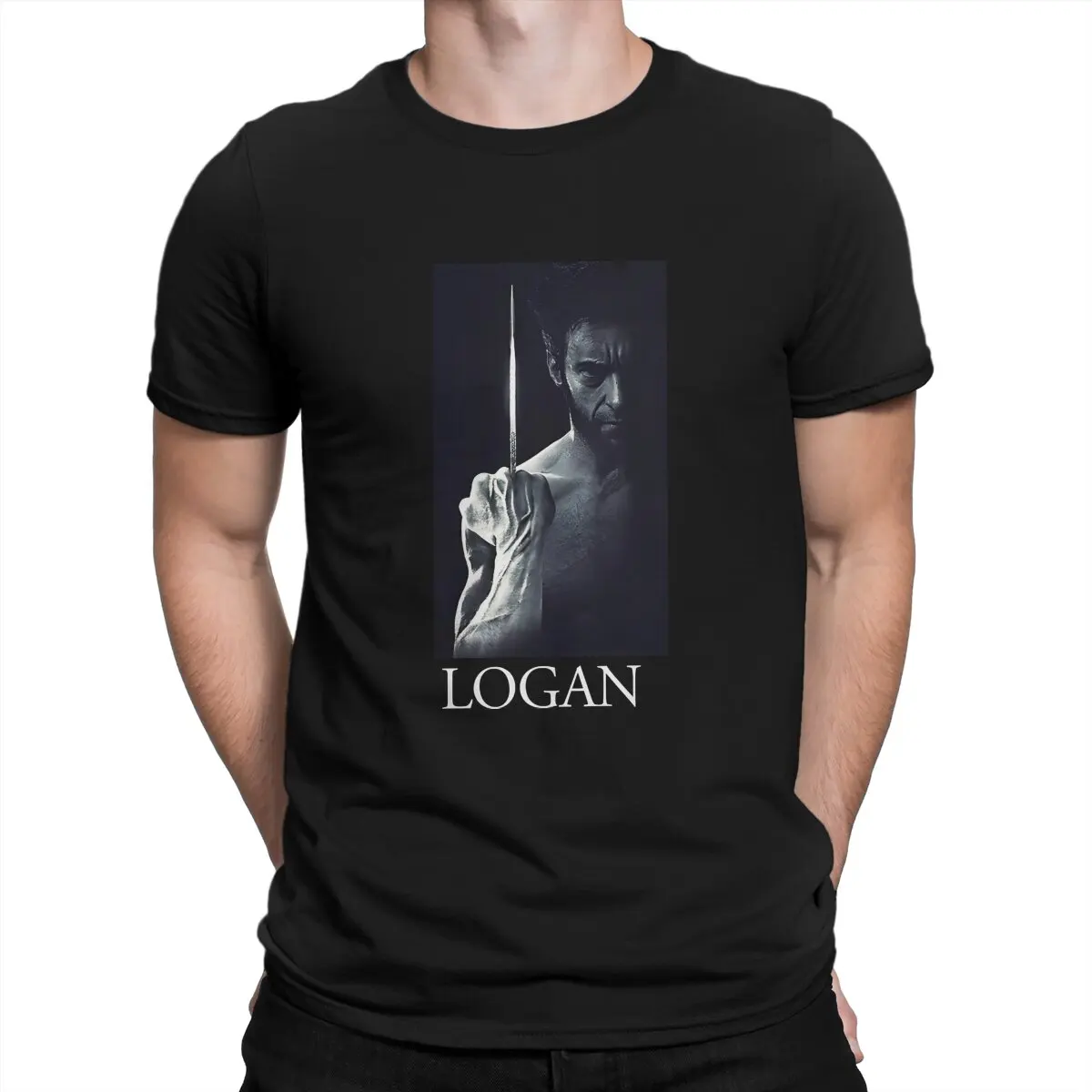 Humor Logan T-Shirt Round Neck T Shirt Disney Marvel Deadpool And Wolverine Short Sleeve Tee Shirt Birthday Gift Clothing