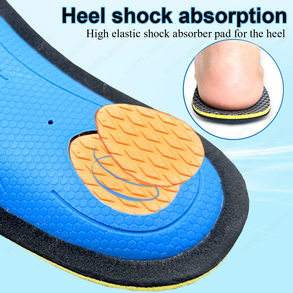 Semelles orthopédiques EVA pour hommes et femmes, 1/2 paires, Support de pied plat, coussinet de voûte plantaire, soulagement de la fasciite plantaire, Inserts antibactériens pour chaussures de santé