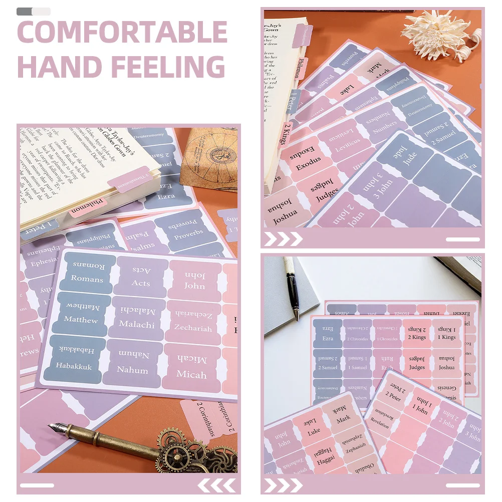 

10 Sheets Bible Index Tabs Paper Made For Accurate Referencing Creative Study Tool Women Men Journaling Supplies Book