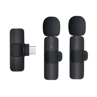 Microphone Black Receiver Adapter For Video Recording,Live Stream,Tiktok,Vlog,Presentation Noise Canceling Microphone