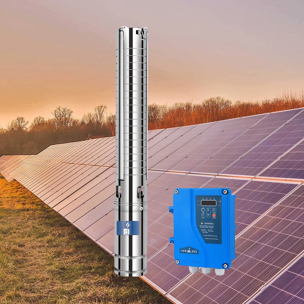 التيار المتناوب/تيار مستمر 72 فولت 1 حصان 3 بوصة مضخة معززة بالطاقة الشمسية تيار مستمر مضخة مياه الري الغاطسة للزراعة #3