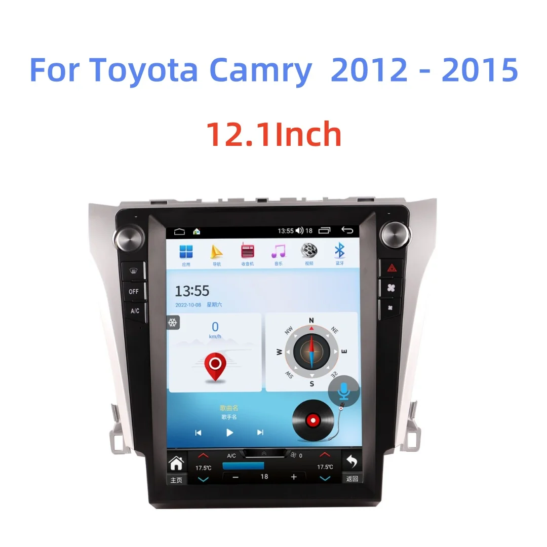 

12.1Inch Android Car Radio For Toyota Camry XV 50 55 2012 - 2015 Multimedia Player Navigation GPS Wireless CarPlay Touch Screen