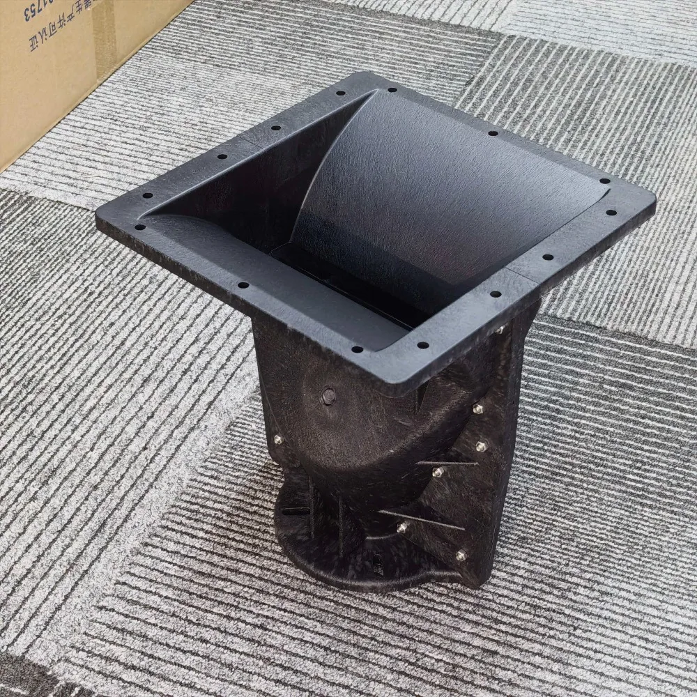 1,4"/2" Vierkant-Wellenleiterhorn 256x256x276mm 4-Bolzen-Montage Fiberglas für Line-Array HF-Kompressionstreiber-Ersatz – Detail 12