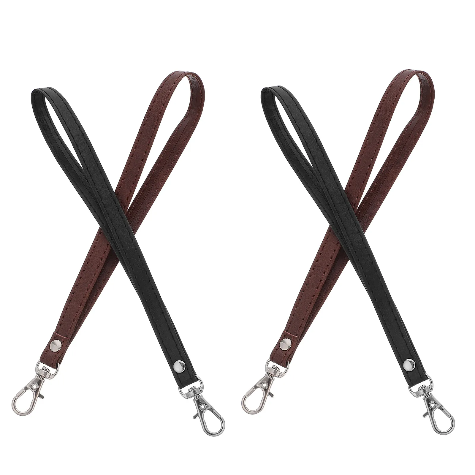 4Pcs Hand Wrist Strap PU Quick Release Buckle Purse Wallet Lanyard Bag Strap for Camera Keys Purse Straps