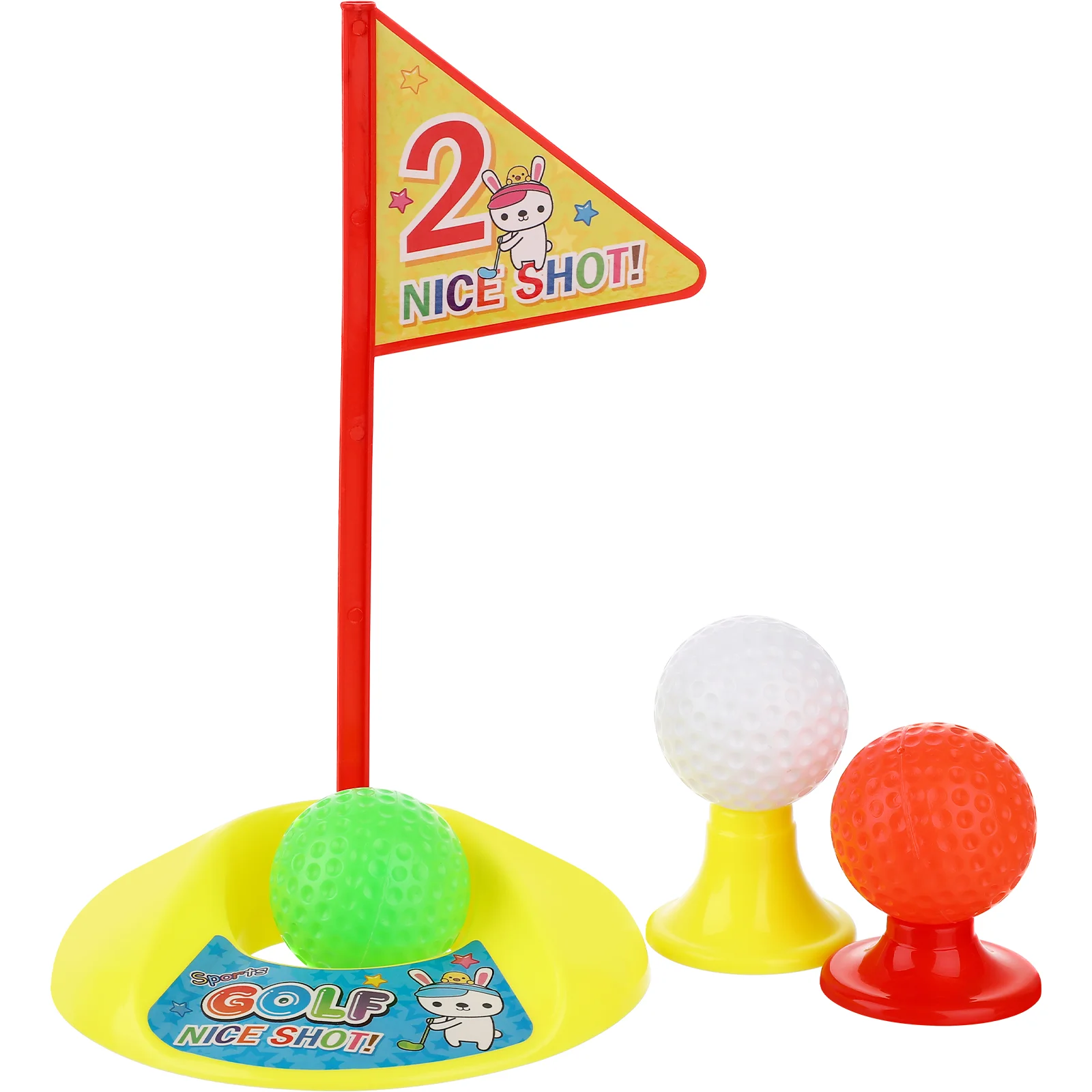 Mini ensemble de golf en plastique pour enfants, olympiques pour tout-petits, balle de jouet, tiges d\'intérieur, jeux pour bébés