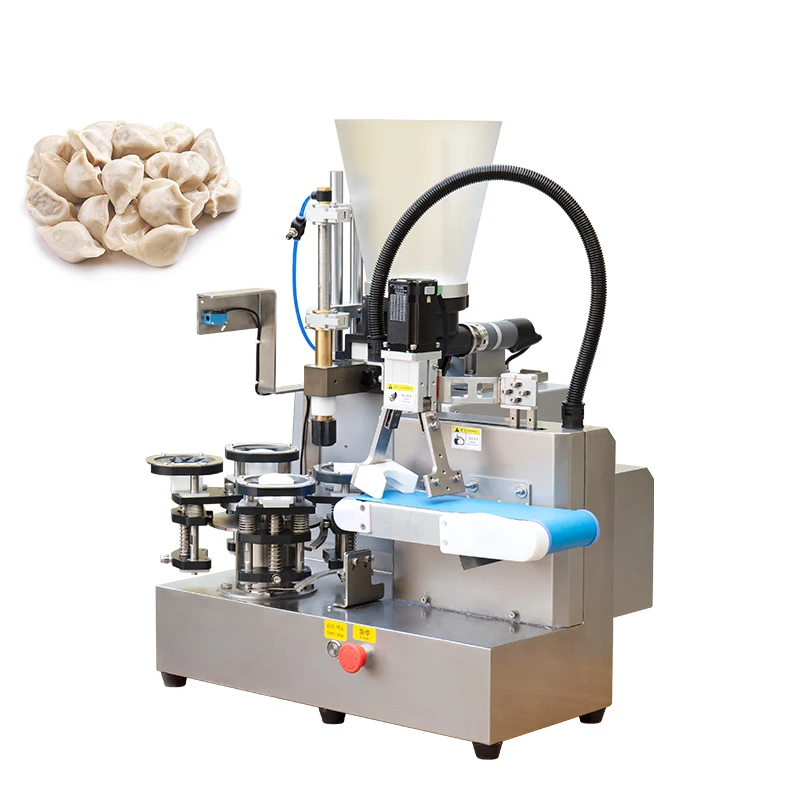 FOODLINE Space Saving Dumpling Machine Transparent Feeding Hopper Auto Stop Overload Safe Snack Bar Equipment