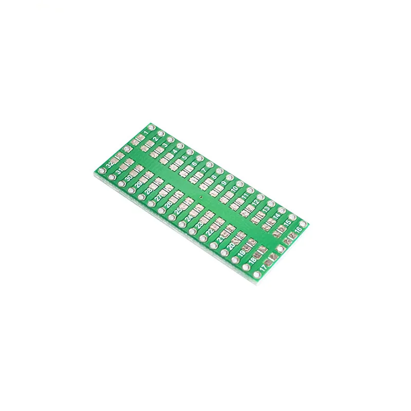 10pcs/Lot QFP32 Turn DIP32 TQFP LQFP EQFP Adapter Board 0.8mm Pin Spacing Decoupling Filter