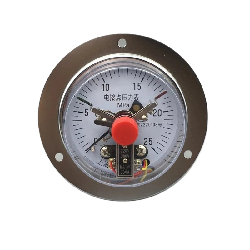 

YXC-100 Electromagnetic Auxiliary Axial Side Electric Contact Pressure Gauge Vacuum Gauge 0-1.66mpa Barometer