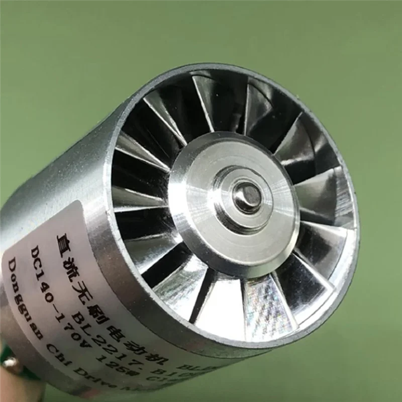 【Lowest-Price!】CNC Aluminum Alloy Impeller 110V High-Speed Hair Dryer Brushless Motor Fan 110, 000 Rpm High-Pressure Ducted Fan