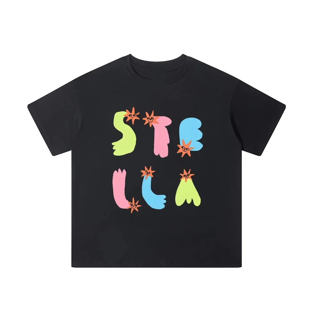 شعبية الصيف الرجال والنساء الملابس القطنية مع إلكتروني الطباعة أزياء عارضة تي شيرت قصيرة الأكمام الشباب الرياضة تي شيرت #5