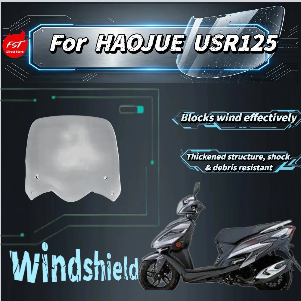 

Fit Haojue USR125 High Clear Transparent Front Windshield Scooter Windscreen Modified Parts