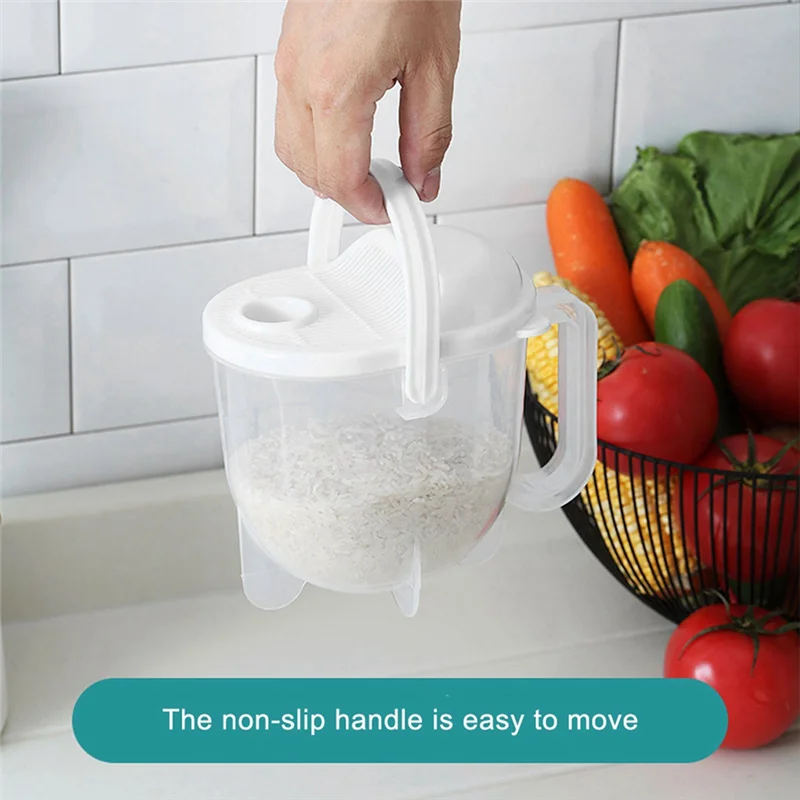 2025 Trendwashing Rice Machine Plastic Strainer With Handle Convenient Multifunctional For Kitchen Supplies