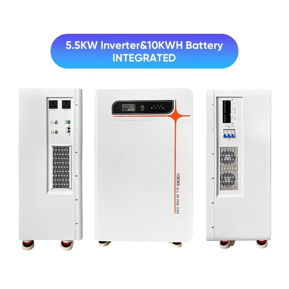 1 in 1 Solar Inverter Battery 5Kw 10Kw DC AC Lithium Battery Inverter Hybrid 220V for Home Use
