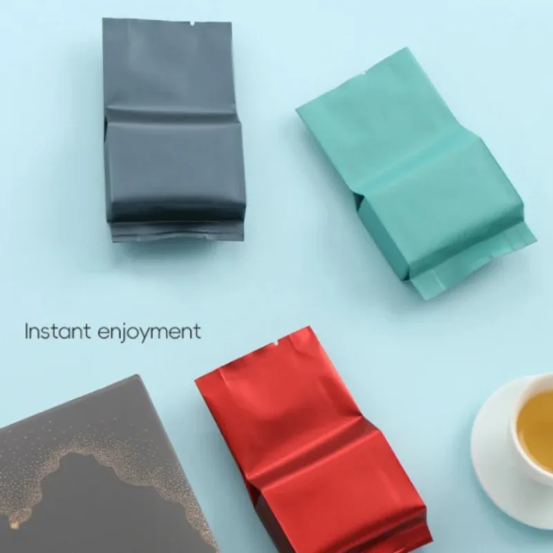 

50 PCS Small Aluminum Foil Bags - Open Top Heat Sealable Pouches for Coffee, Matcha, Cocoa, Tea, Spices & DIY Sample Packaging