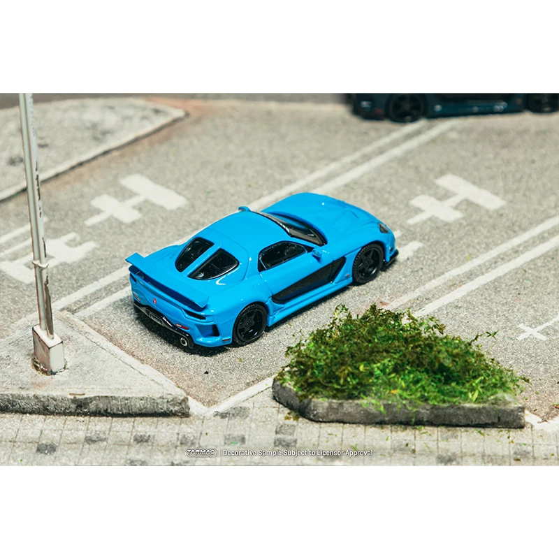PreSale TW Mazda 1:64 RX7 VeilSide Fortune7 Blue Diecast Car Model Collection Toys Tarmac Works