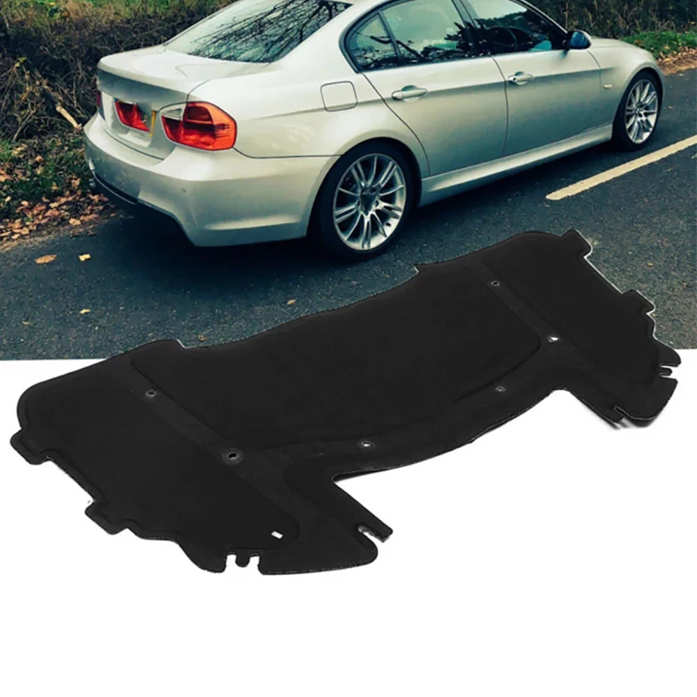 Black Car Hood Engine Sound Insulation Cotton for BMW E90 E91 E92 E93