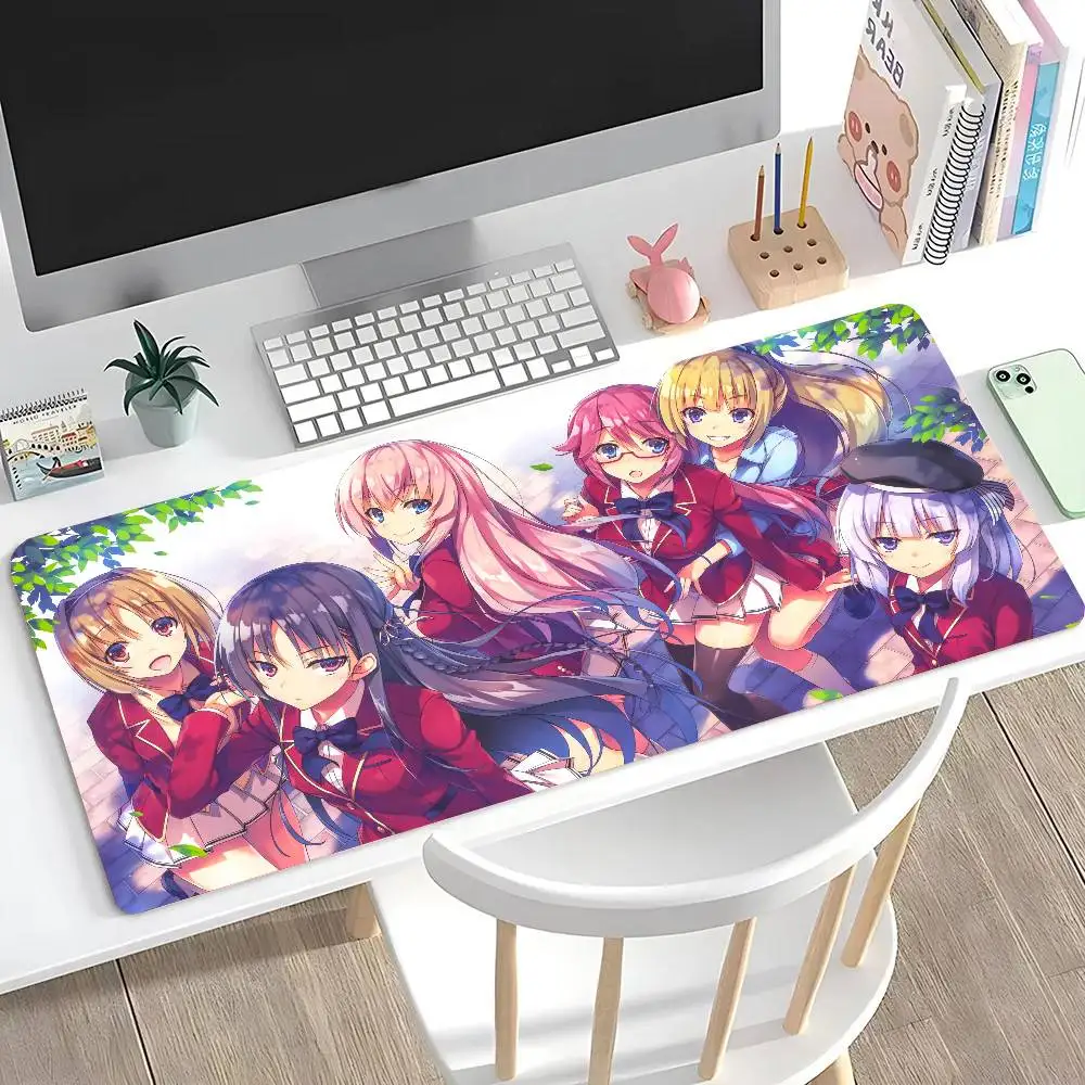 Classroom Of The E-Elite Anime Mousepad Mouse Mat Desk Mat With Pad Gaming Accessories Prime Gaming XXL Keyboard Pad Padding M