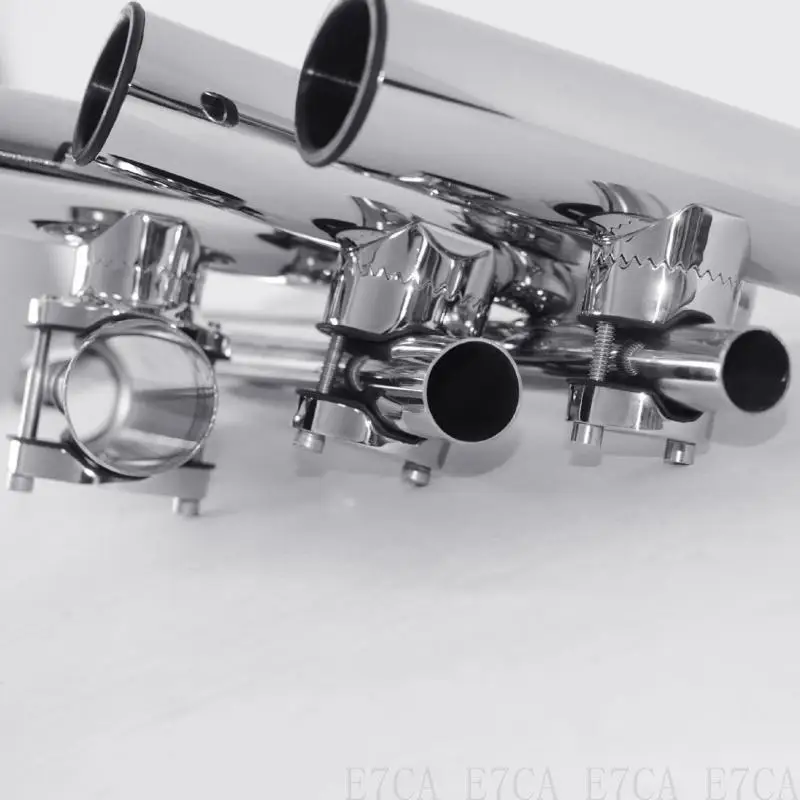 

E7CA Boat Accessories Stainless Steel Fishing Tackle Adjustable 360 Degree Rotatable Fishing Rod Holder Support Bracket Yacht