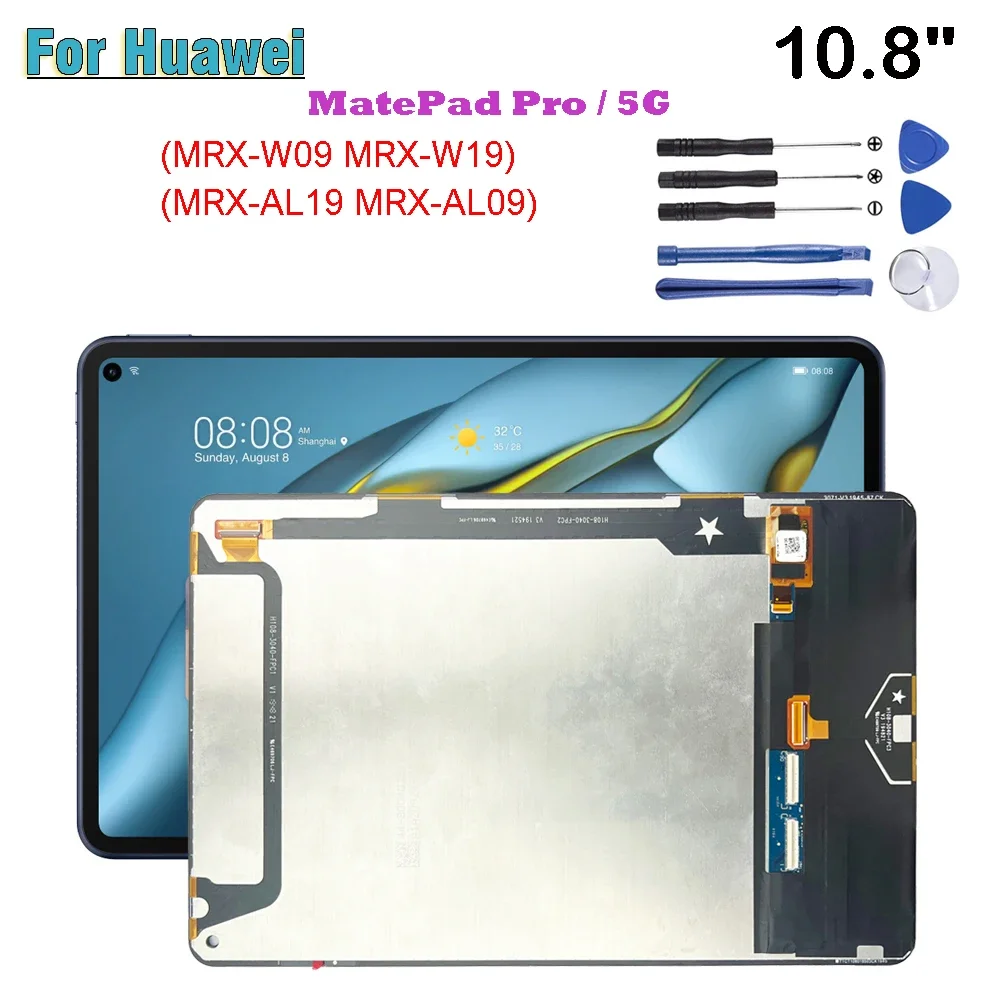 

10.8" NEW For Huawei MatePad Pro 5G MRX-W09 MRX-W19 MRX-AL19 LCD Display Touch Screen Digitizer Glass Assembly Repair