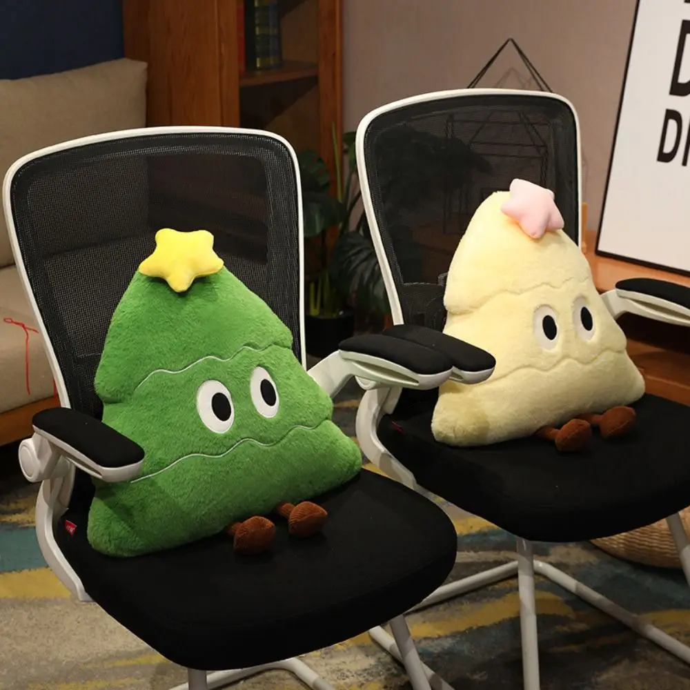 Casa ornamento macio árvore de natal travesseiro de pelúcia bonito kawaii travesseiro de pelúcia dos desenhos animados decorativo almofada de natal natal